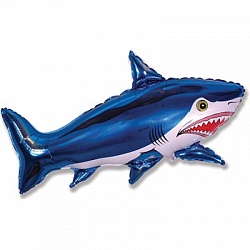 Фольгированный шар "Страшная акула", 102 см